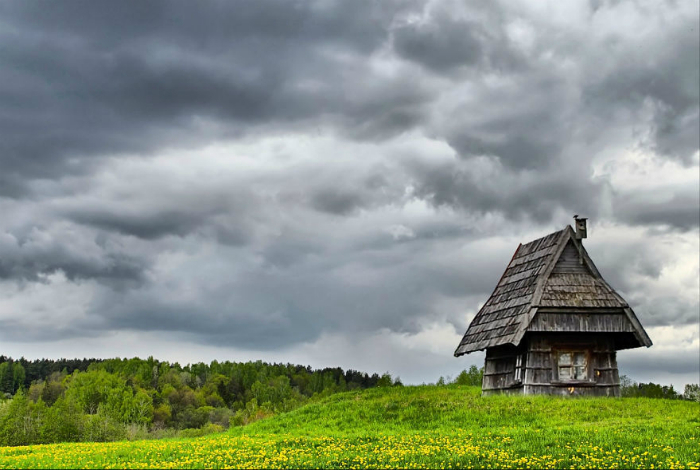 Маленький домик в Литве.