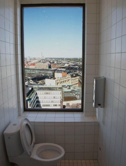 Туалет в Хельсинки, Финляндия.