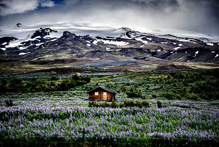 Жилой домик в Исландии.