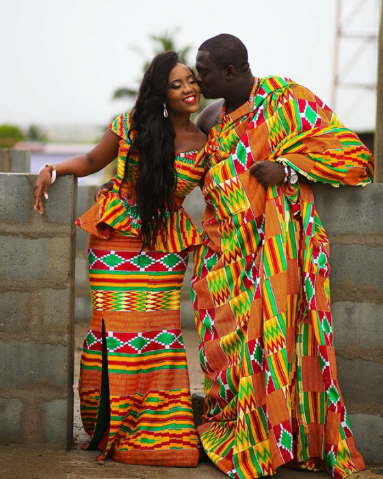 Традиционные свадебные наряды Ганы.