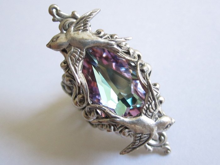 Кольцо Санса (серебро и кристалл Сваровски) Daedra Jewelry