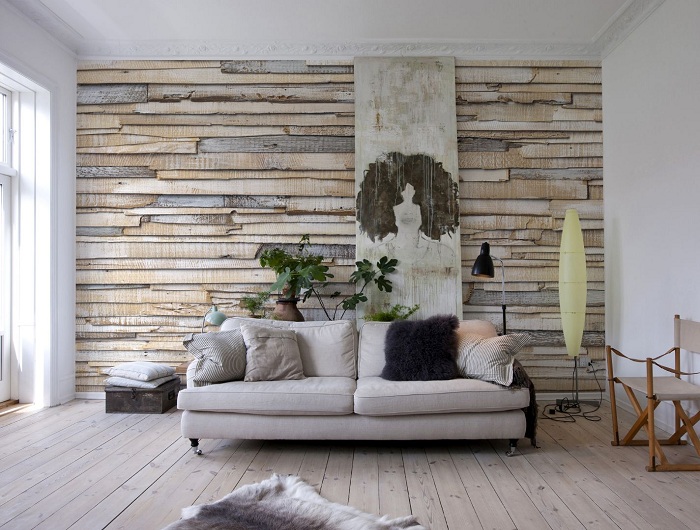 Приємна колірна гамма і дерев'яні текстури в інтер'єрі дозволять створити вдалий декор.