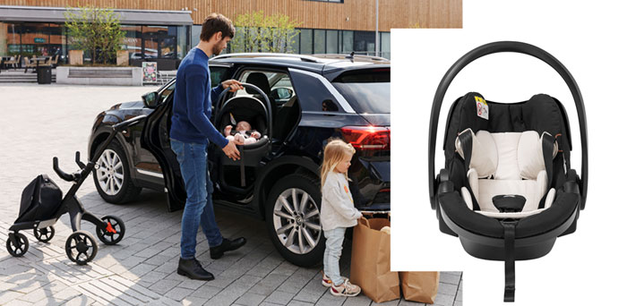 Автокресло Stokke iZi Go Modular X1 обеспечивает малышу комфортные и безопасные поездки в автомобиле
